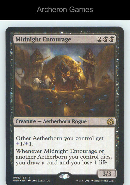 Midnight Entourage AER 66 R MTG Card NM/EX+