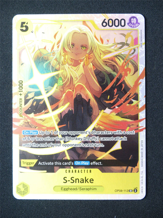 S-Snake OP08 SR Foil - One Piece Card #6I9