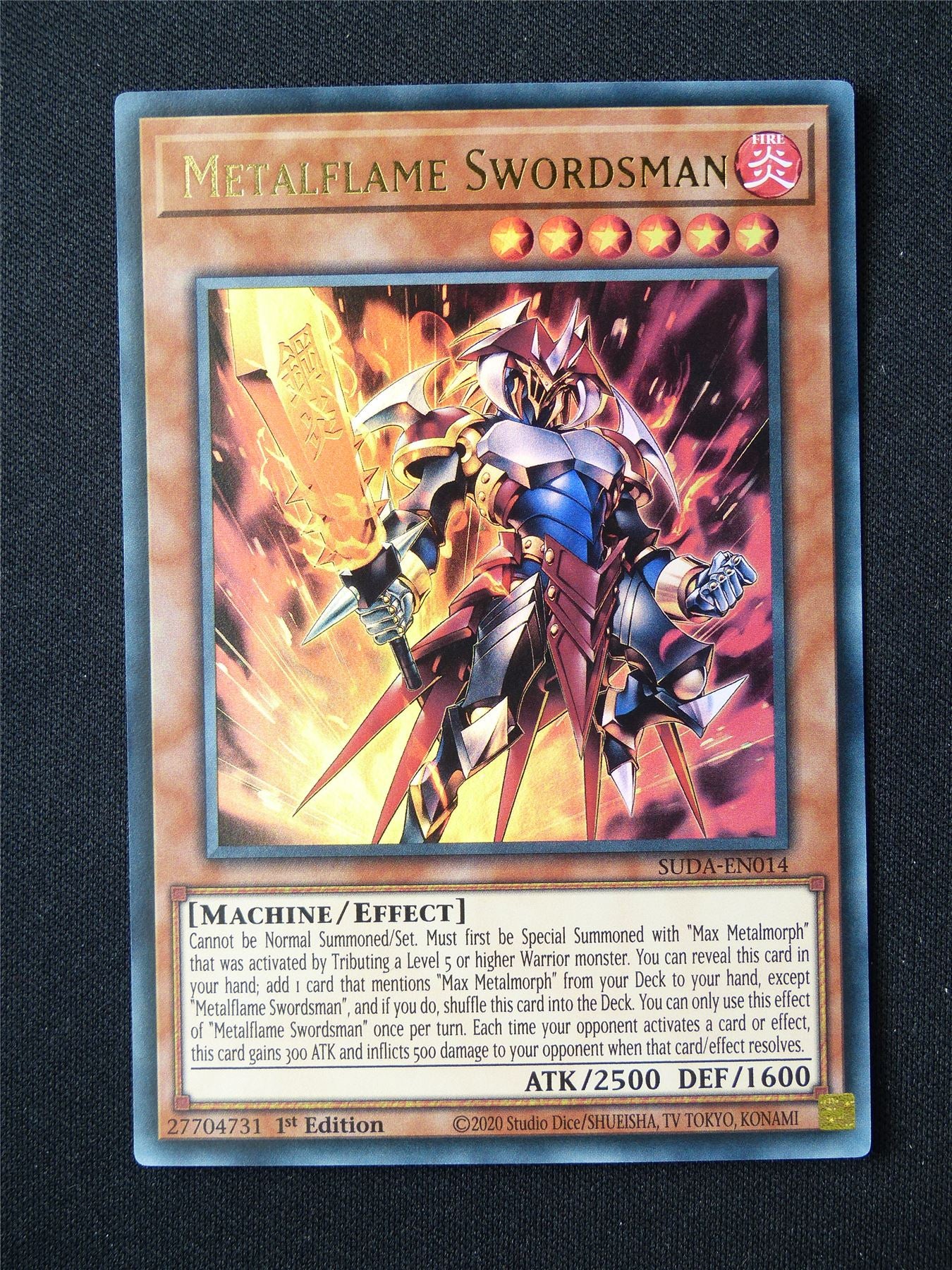 Metalflame Swordsman SUDA Ultra Rare - 1st ed Yugioh Card #9LC