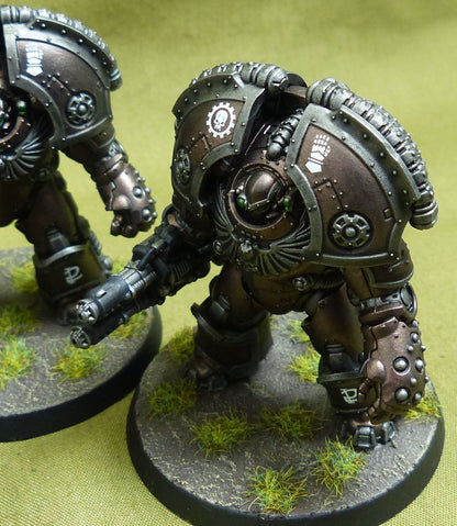 Saturnine Terminator Squad set of 3 painted - Astartes - Warhammer Horus Heresy #P0