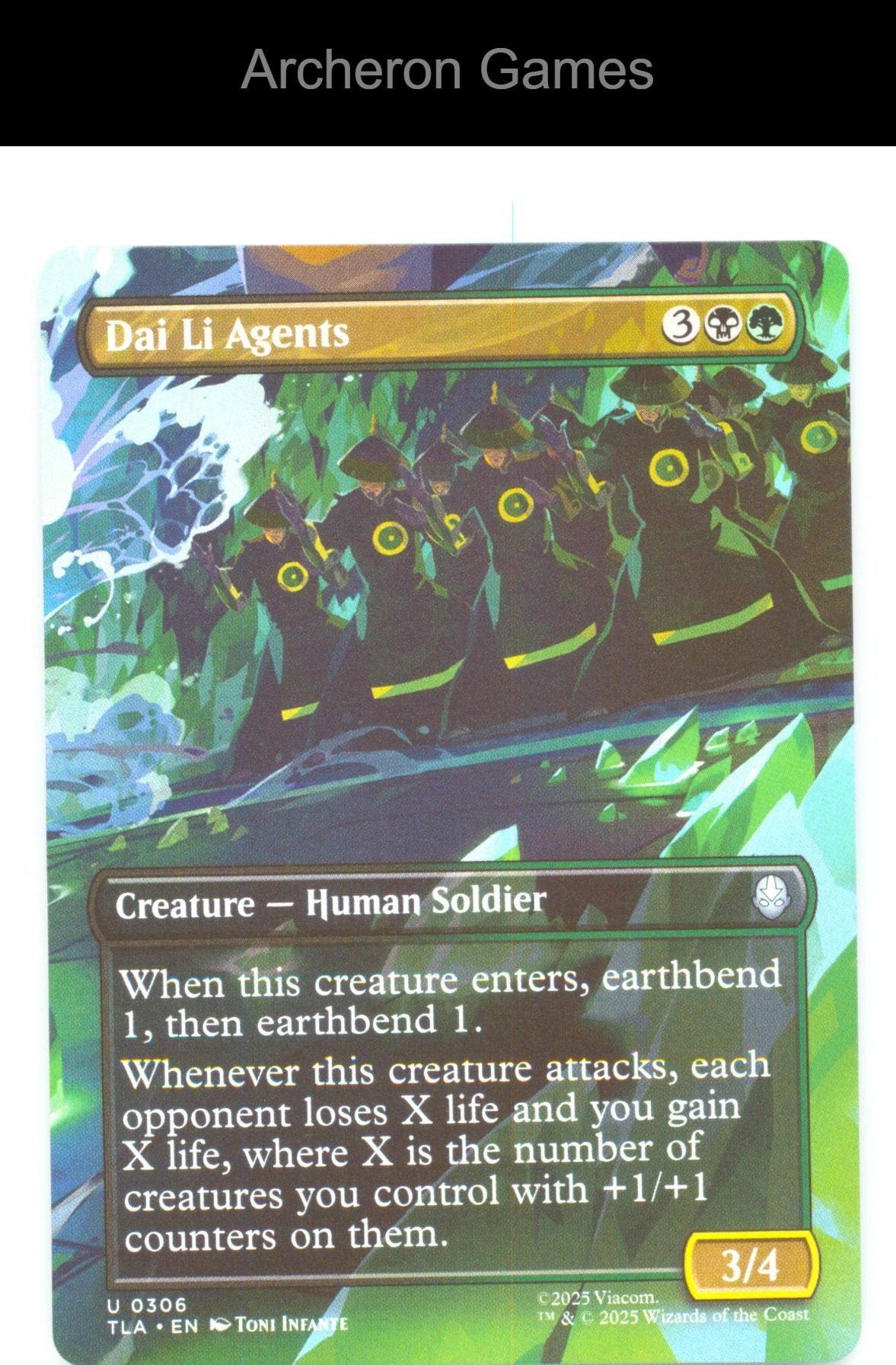Dai Li Agents (Borderless) TLA 306 UC MTG Card Avatar: The Last Airbender