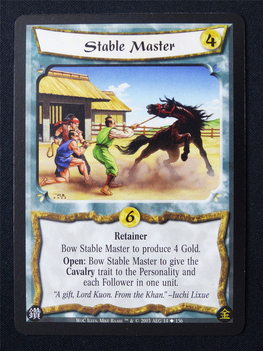 Stable Master - WoC - Legend of the Five Rings L5R Card #125