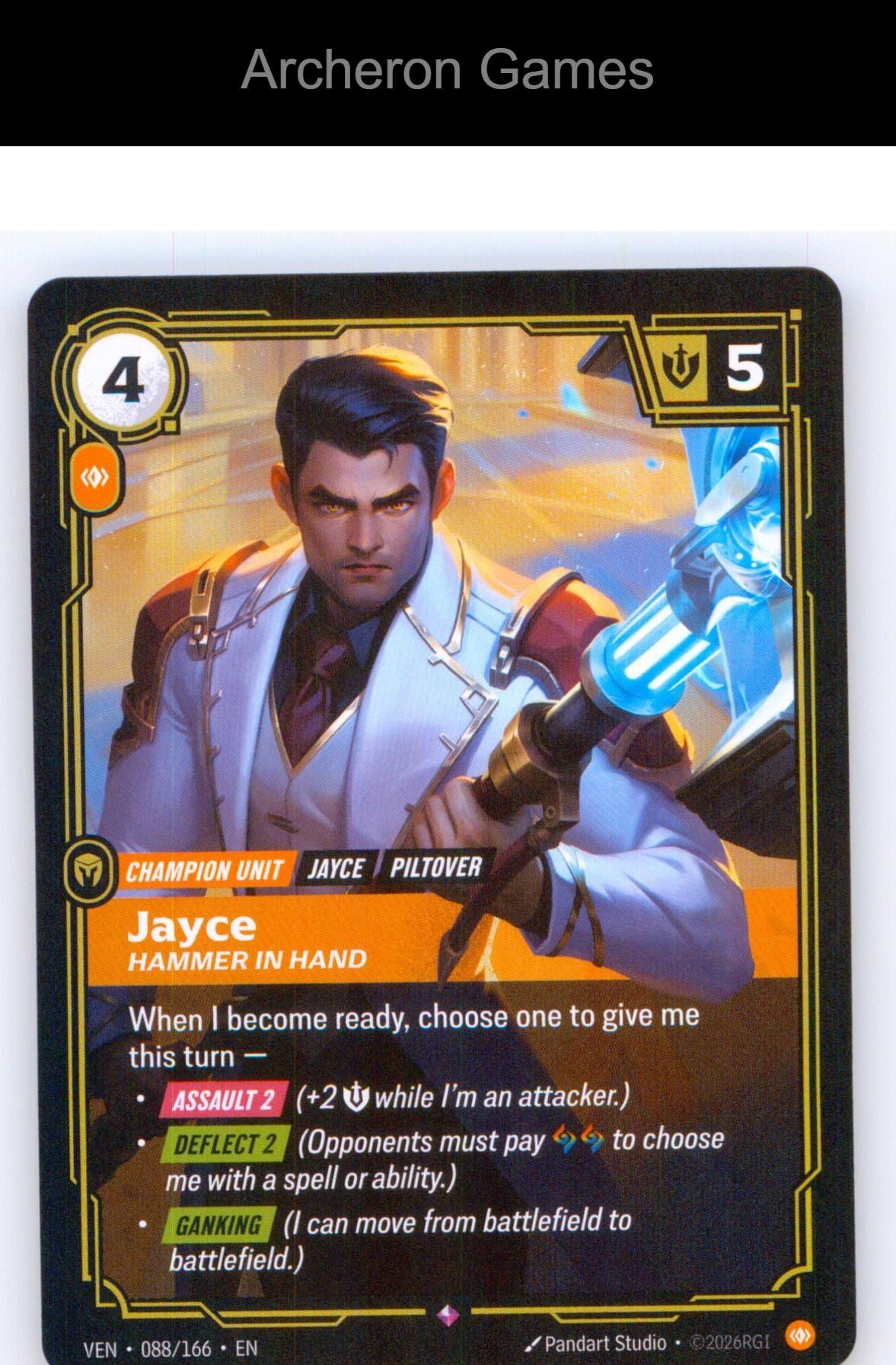 Jayce - Hammer in Hand VEN 088/166 R Vendetta Riftbound Card