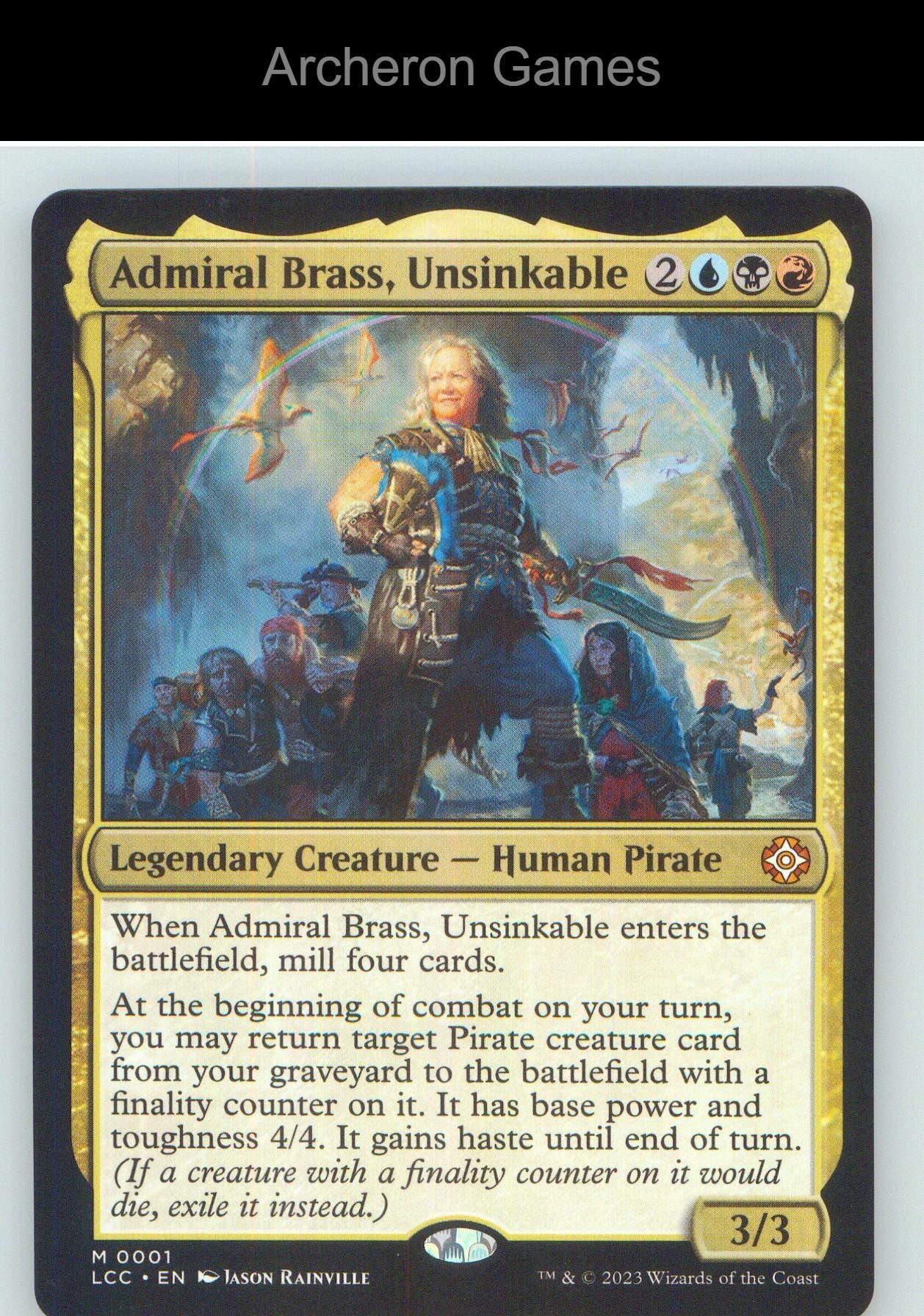 Admiral Brass, Unsinkable LCC 1 Mythic MTG Card NM/EX+