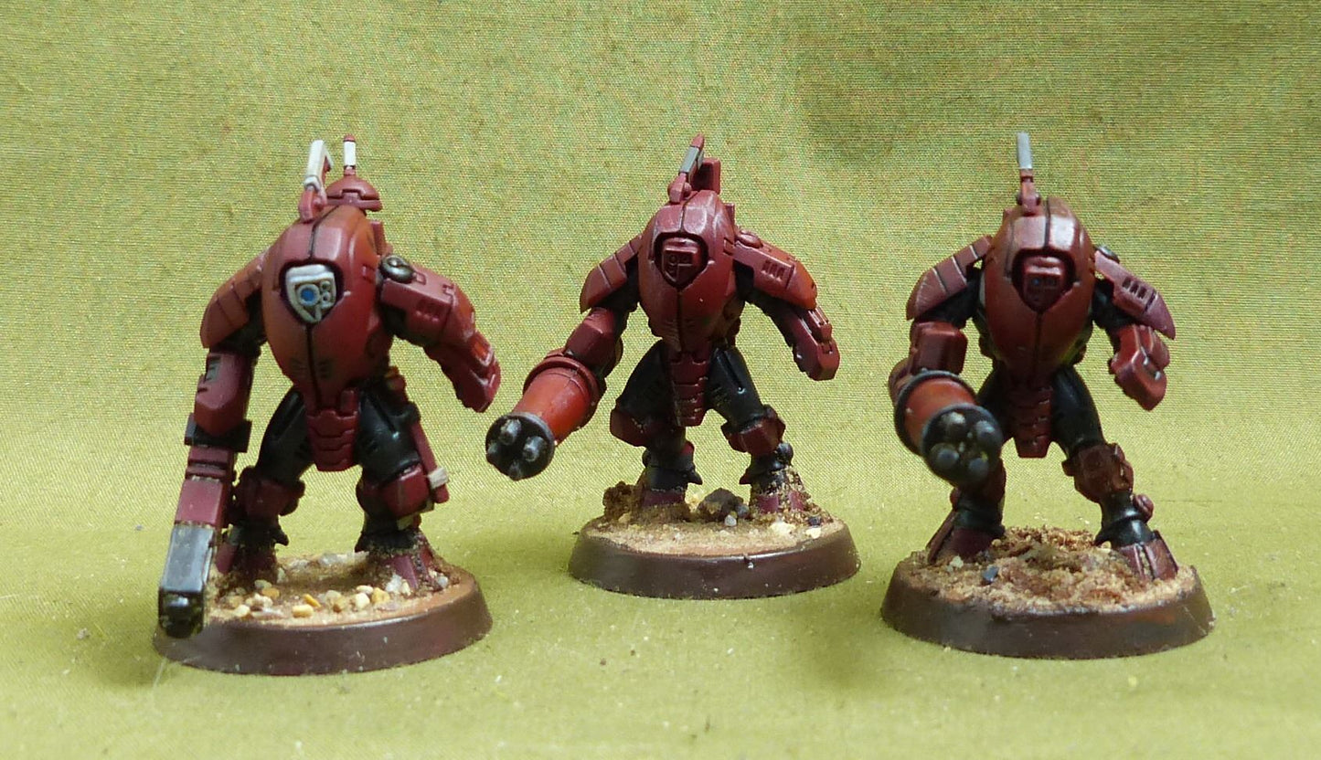XV25 Stealth Suits painted - Tau Empire - Warhammer 40K #F2