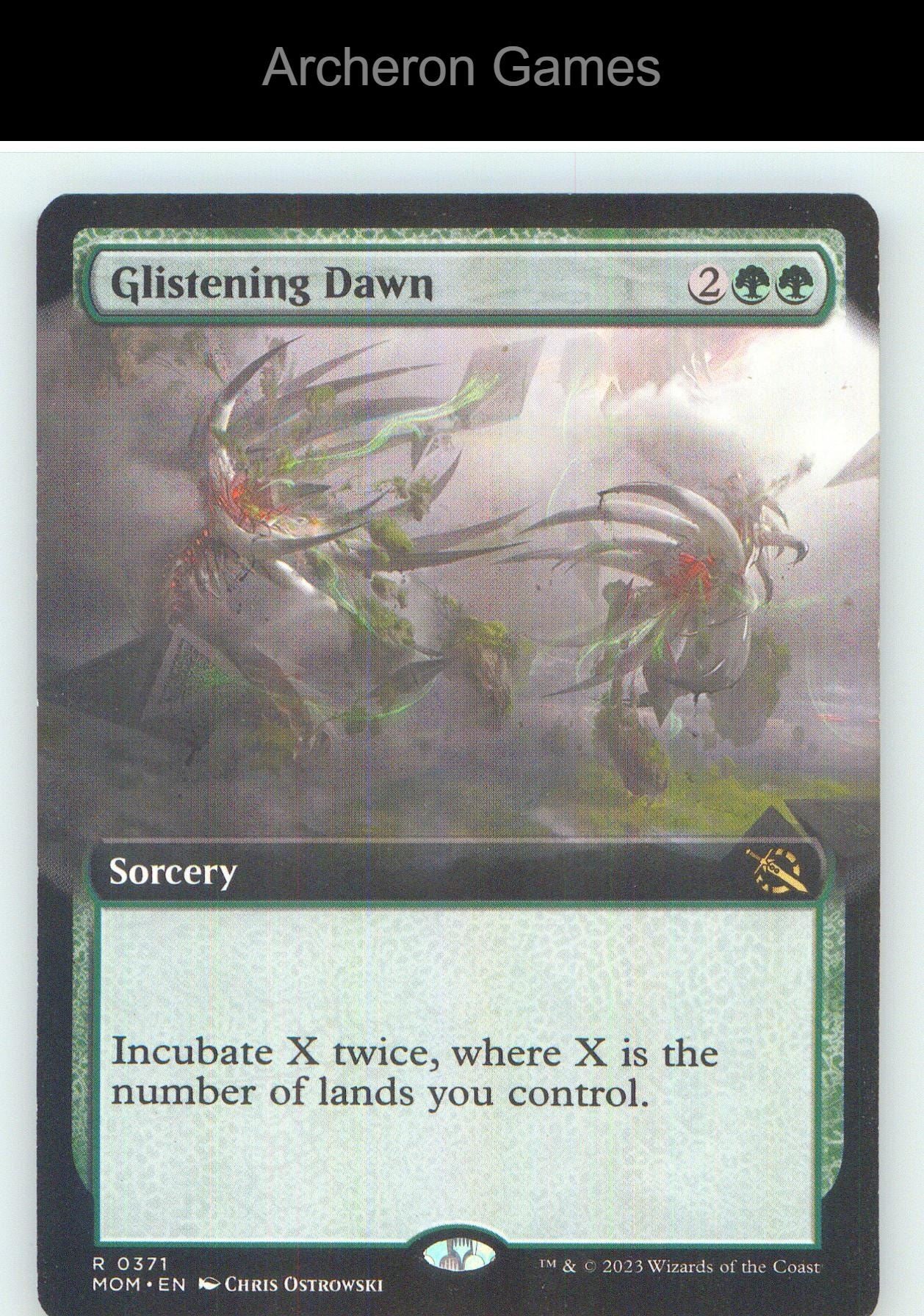 Glistening Dawn (Extended Art) MOM 371 R MTG Card NM/EX+