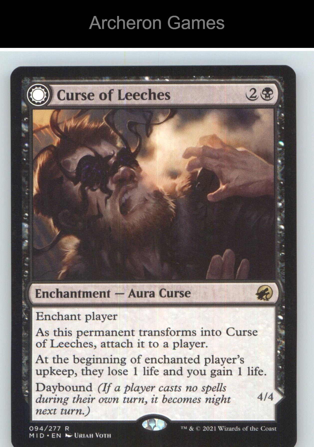 Curse of Leeches MID 94 R MTG Card NM/EX+
