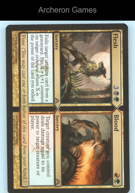Flesh // Blood 128 R MTG Card Dragon's Maze