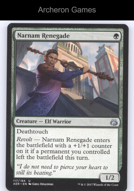 Narnam Renegade 117 UC MTG Card Aether Revolt