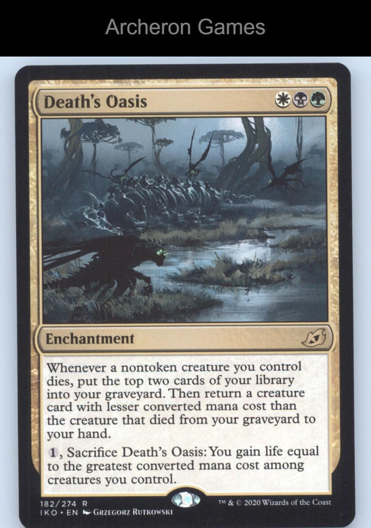 Death's Oasis 182 R MTG Card Ikoria: Lair of Behemoths