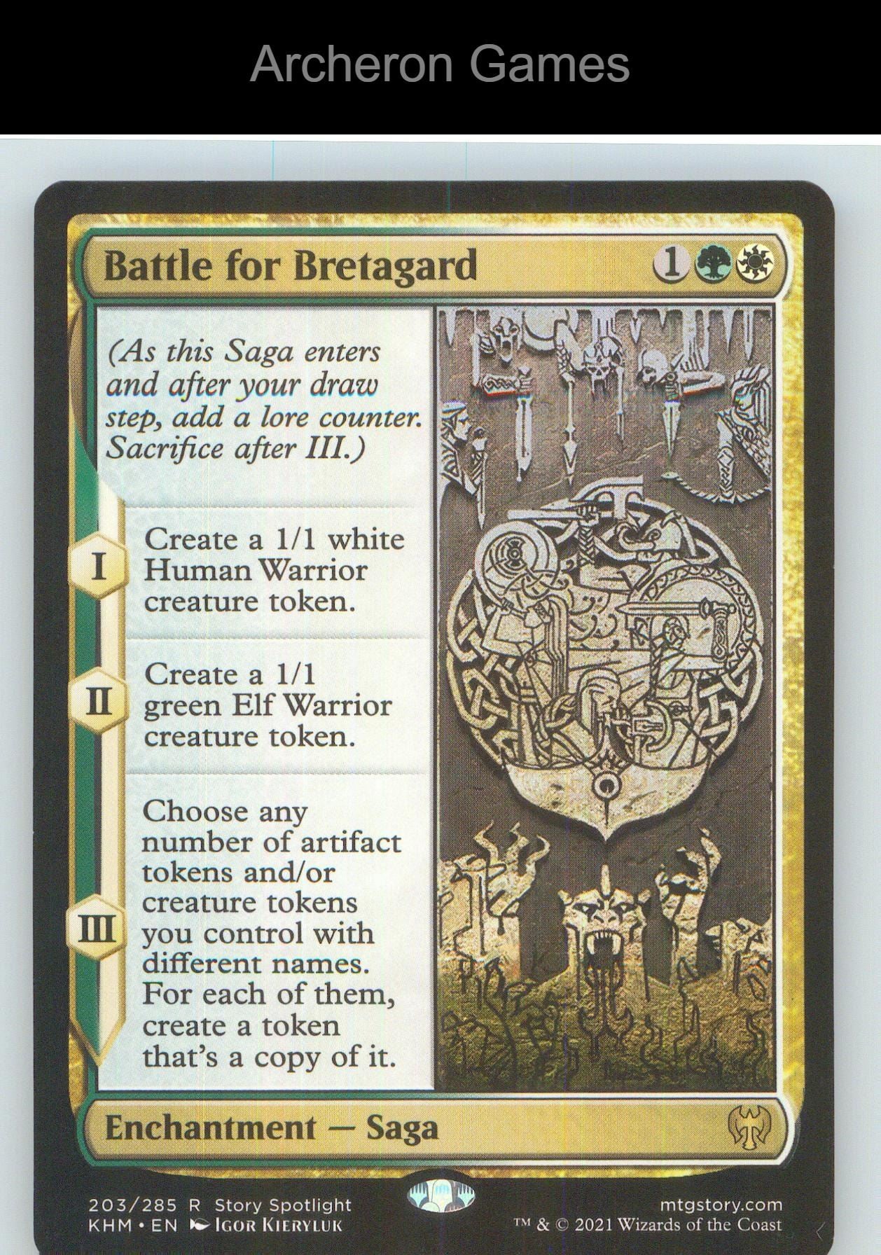 Battle for Bretagard KHM 203 R MTG Card NM/EX+