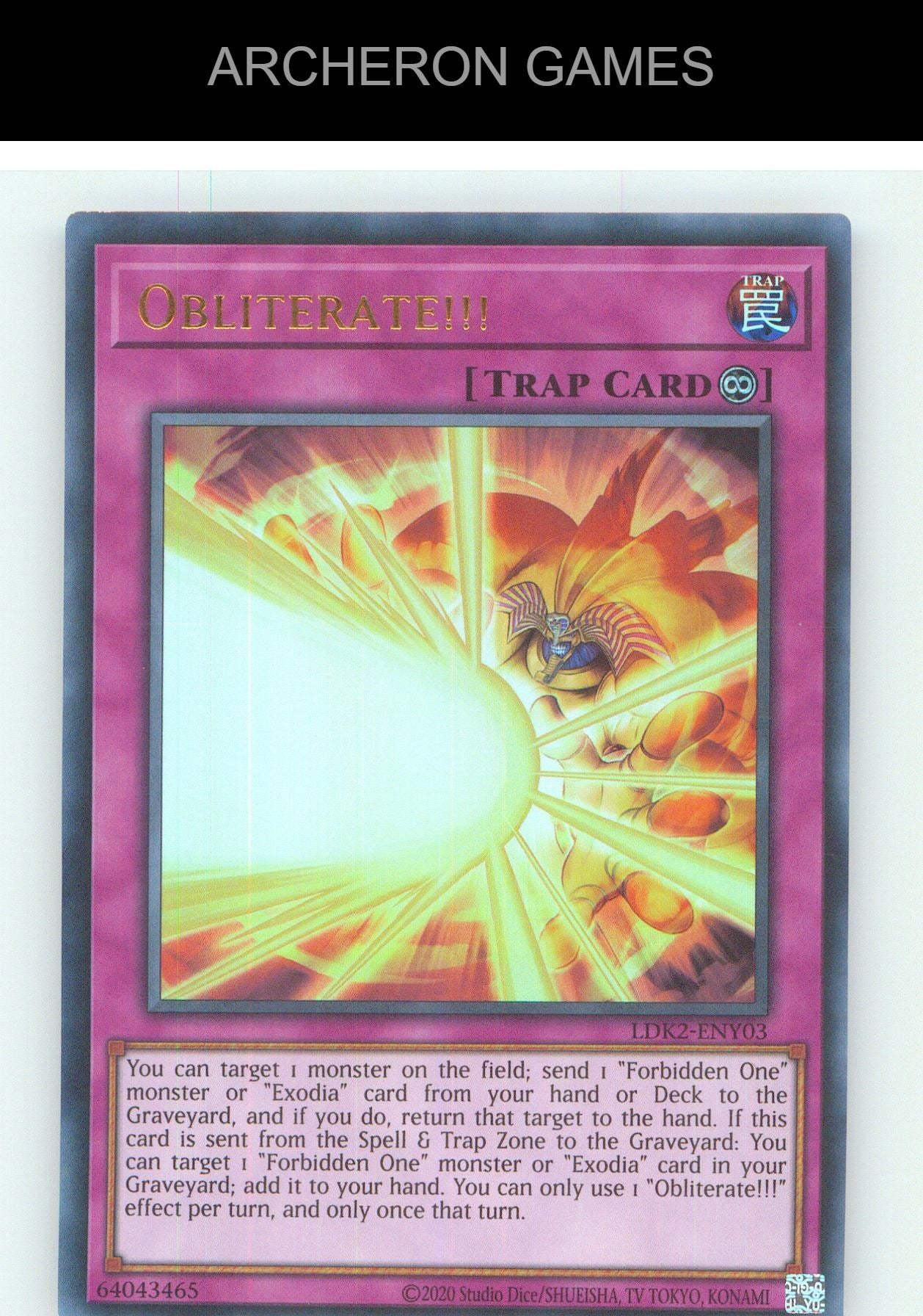 Obliterate!!! UR YUGIOH Card Unlimited