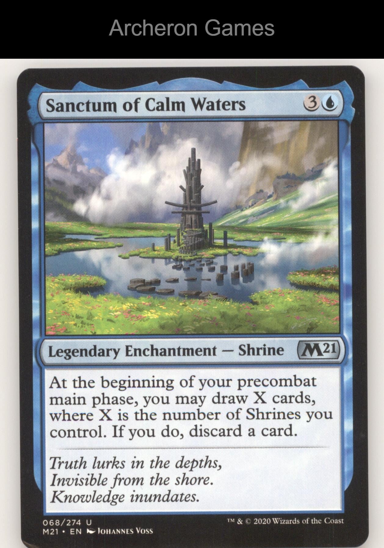 Sanctum of Calm Waters 68 UC MTG Card Core Set 2021
