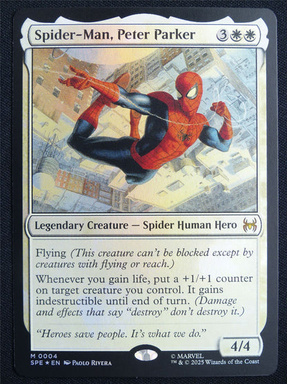 Spider-Man Peter Parker Foil - SPE - Mtg Card #1Z5