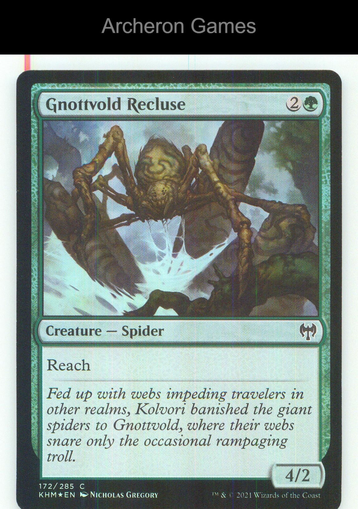 Gnottvold Recluse KHM 172 C MTG Card NM/EX+ Foil
