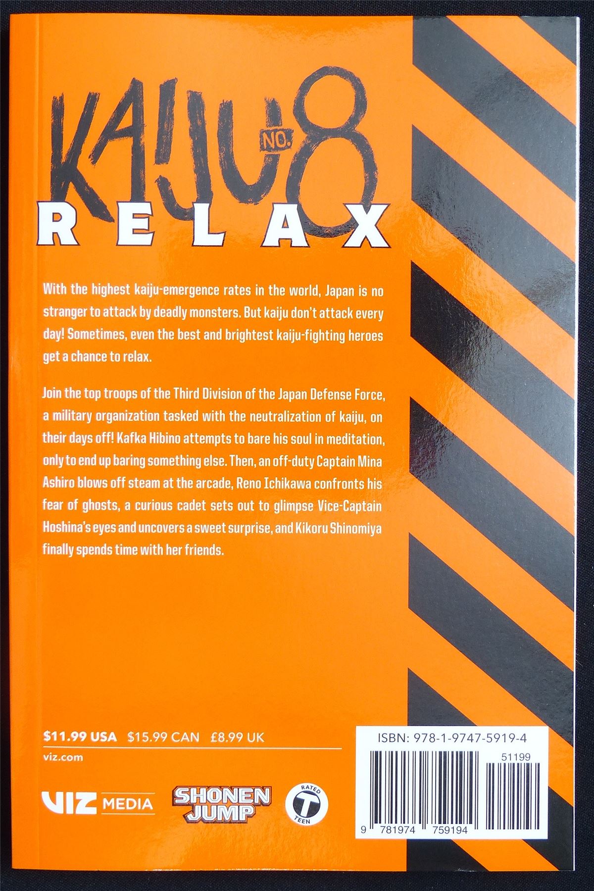 Kaiju no. 8 Relax volume 1 - Viz Media Manga #1GI