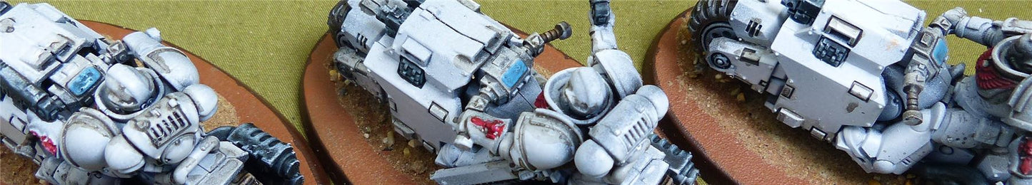 Outriders painted - White Scars - Warhammer 40K #4PM