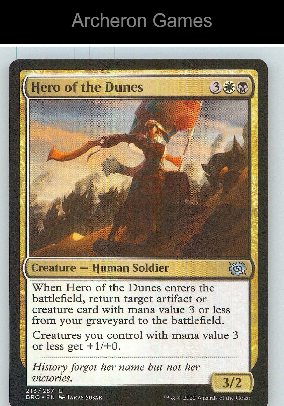 Hero of the Dunes BRO 213 UC MTG Card NM/EX+