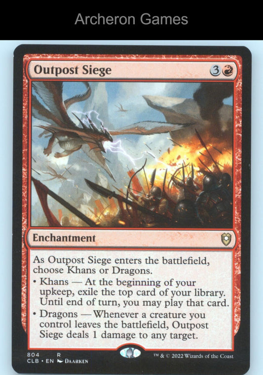 Outpost Siege 804 R MTG Card Commander Legends: Battle for Baldur's Gate