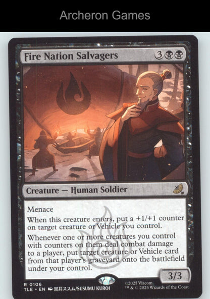Fire Nation Salvagers 106 R MTG Card Avatar: The Last Airbender: Eternal-Legal