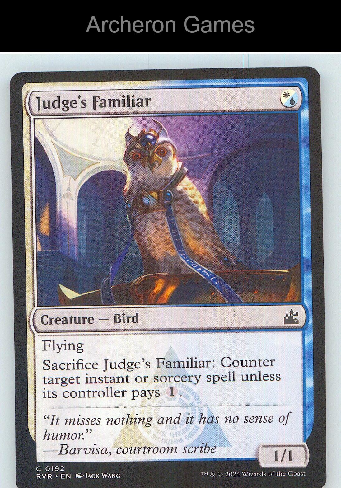 Judge's Familiar RVR 192 C MTG Card NM/EX+