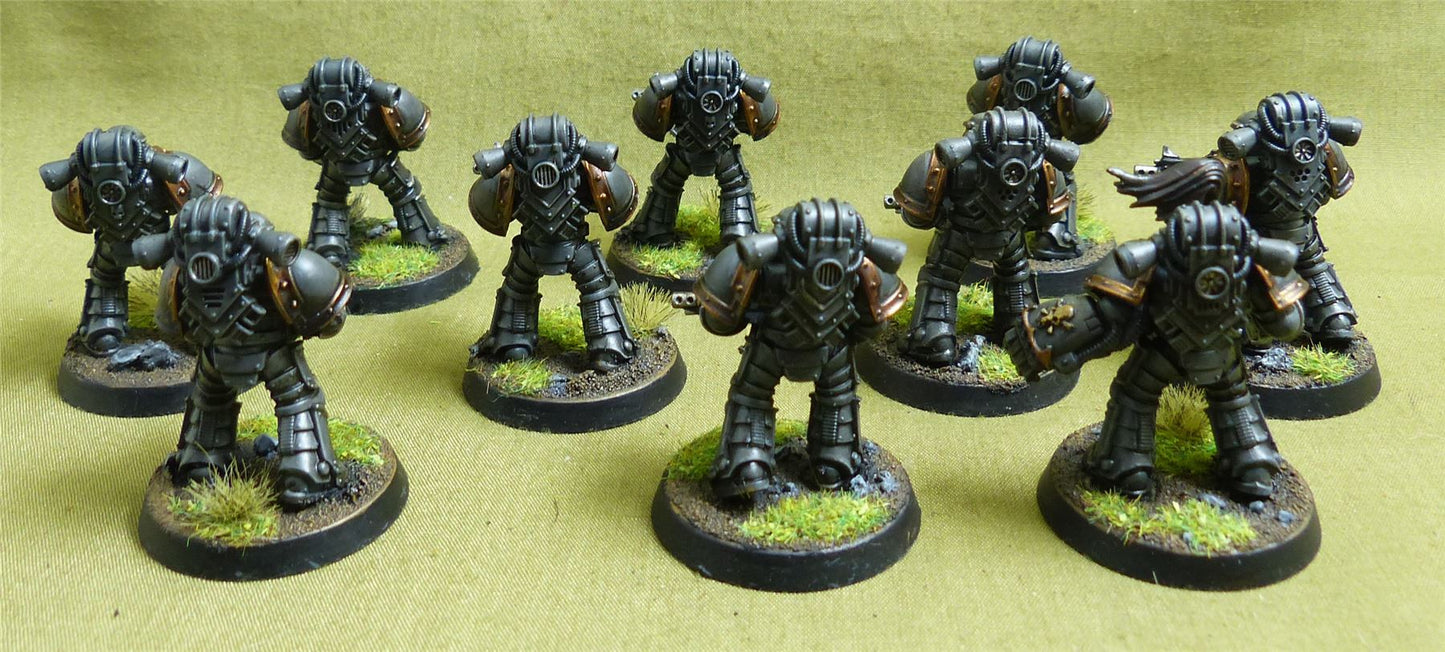 MKIII Tactical Squad set of 10 painted - Adepta Astartes - Warhammer Horus Heresy #4XL