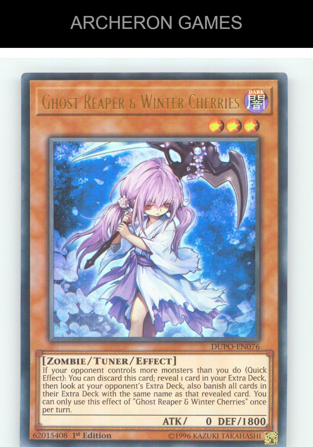 Ghost Reaper & Winter Cherries UR YUGIOH Card Unlimited