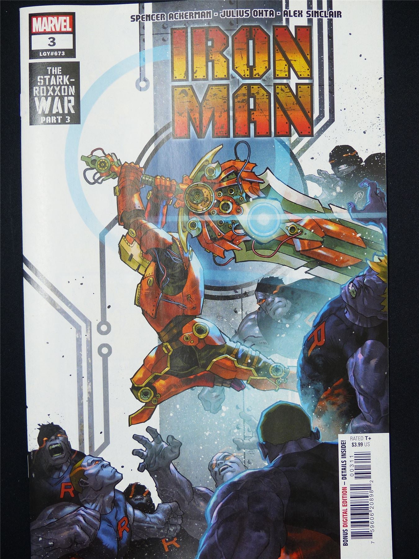 IRON Man #3 - B&B Feb 2025 Marvel Comic #67X