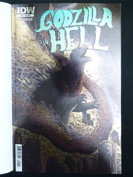 GODZILLA in Hell #1 Foil cover - Aug 2025 IDW Comic #373