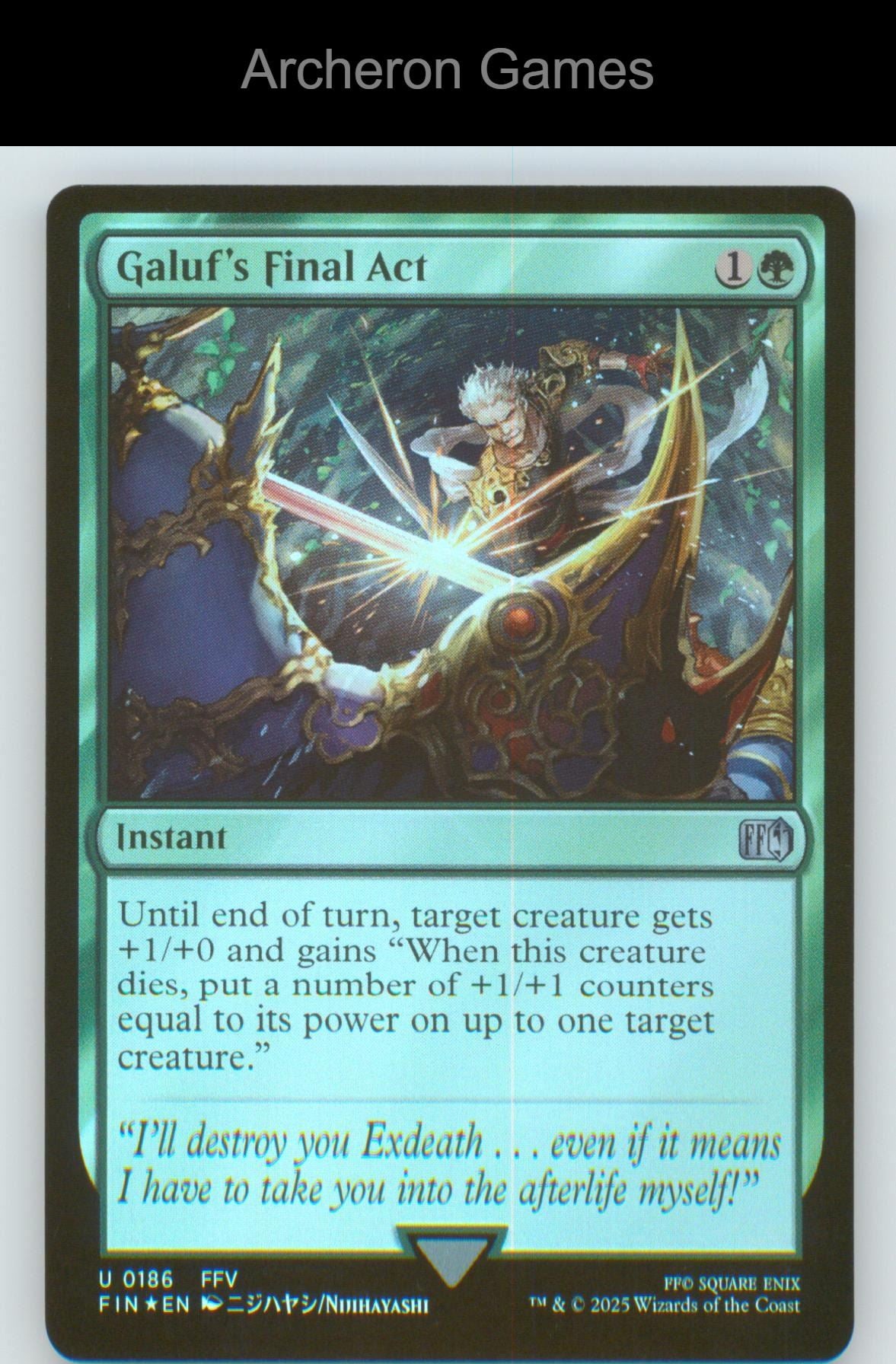 Galuf's Final Act FIN 186 UC MTG Card NM/EX+ Foil