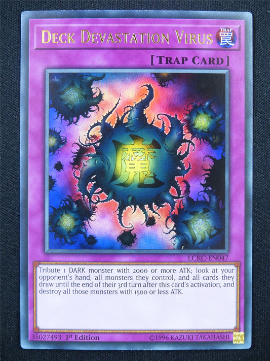 Deck Devastation Virus LCKC Ultra Rare - 1st ed Yugioh Card #104