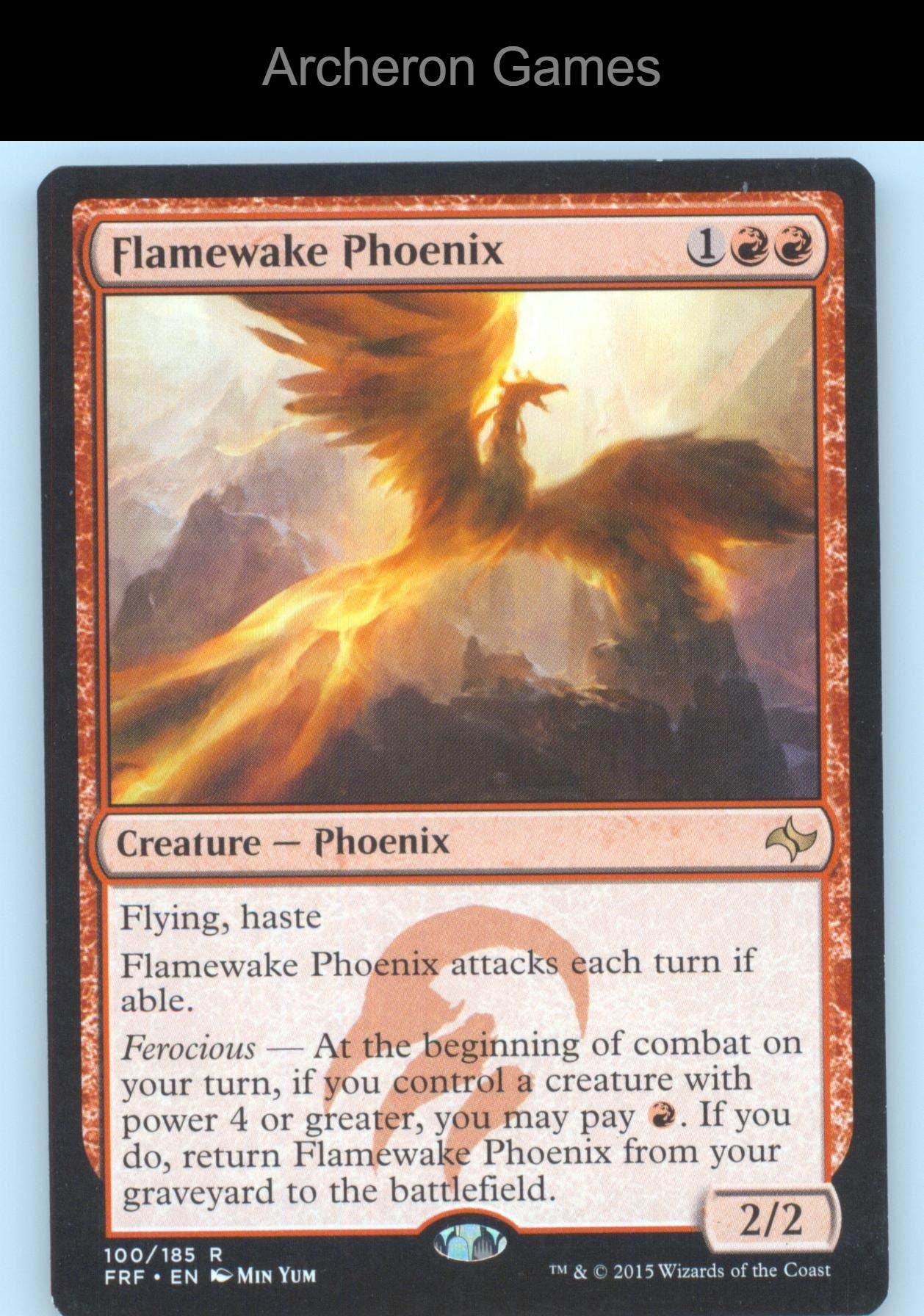Flamewake Phoenix 100 R MTG Card Fate Reforged