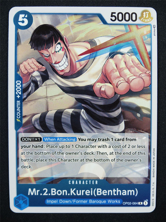 Mr 2 Bon Kurei Bentham OP02-064 R - One Piece Card #4Z