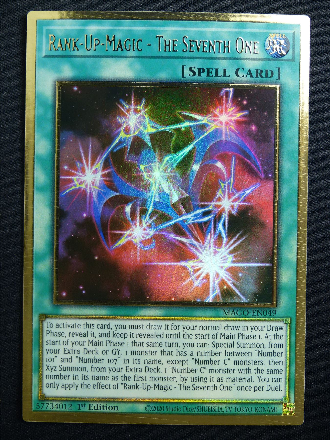 Rank-Up Magic - The Seventh one MAGO Gold Rare - 1st ed Yugoioh Card #31M