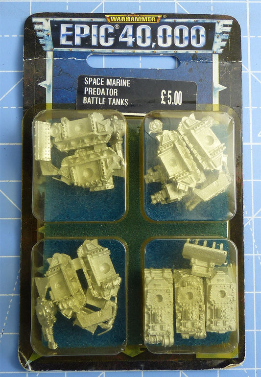 Predator Battle Tanks Classic Metal Blister - Warhammer Epic #XJ
