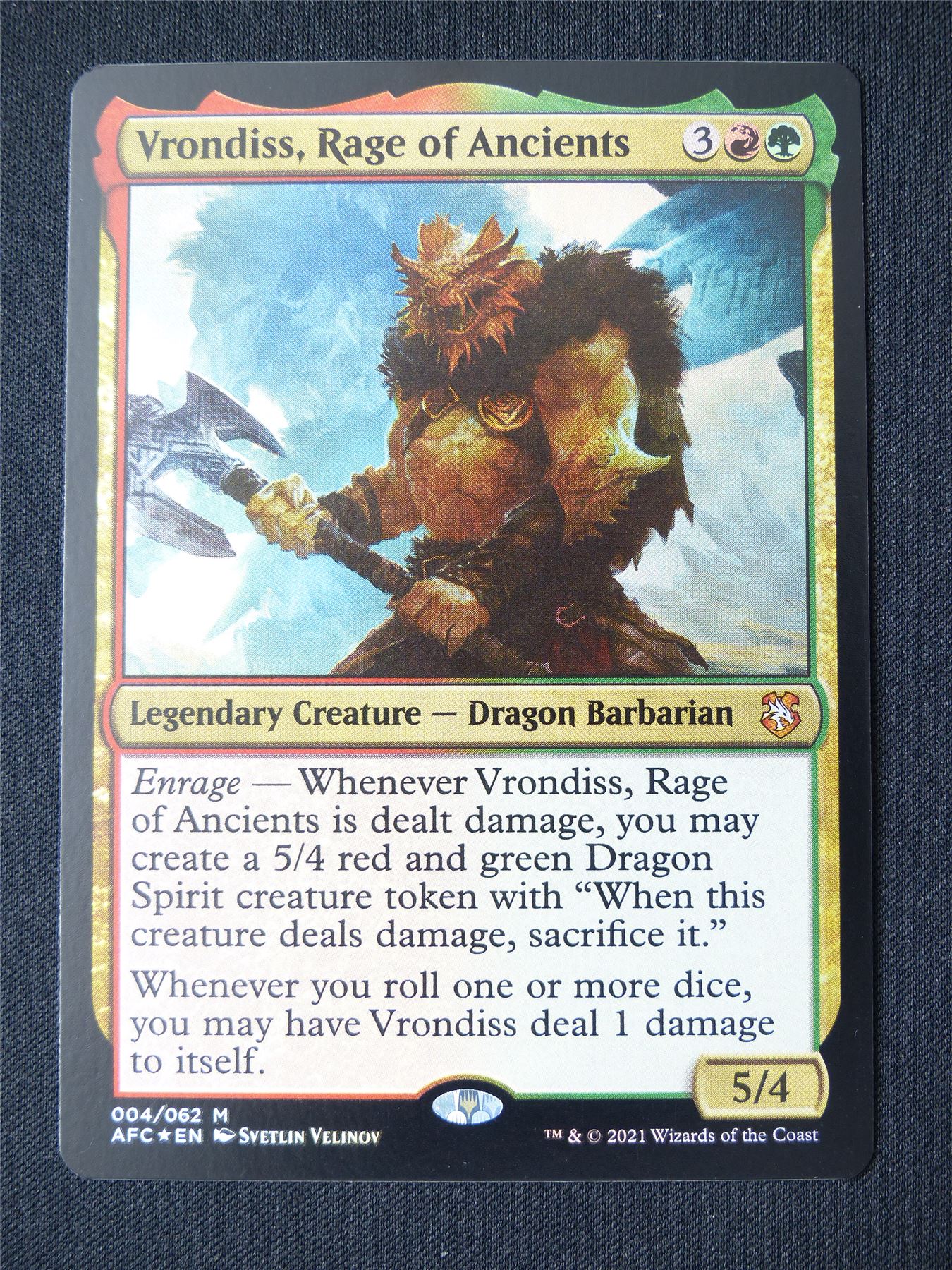 Vrondiss Rage of Ancients Foil - AFC - Mtg Card #12R