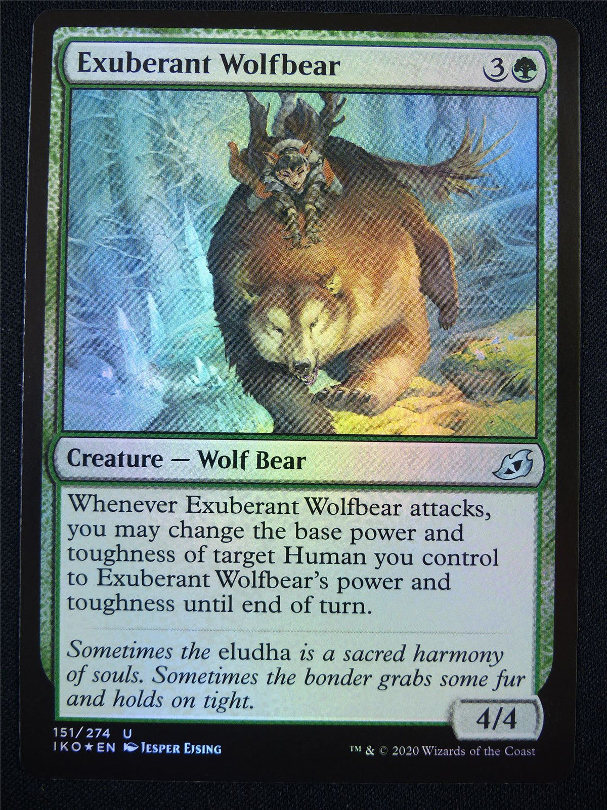 Exuberant Wolfbear Foil - Mtg Card #1IX