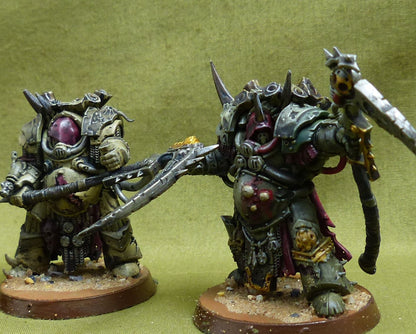 Deathshroud Terminators painted - Death Guard - Warhammer 40K #52C