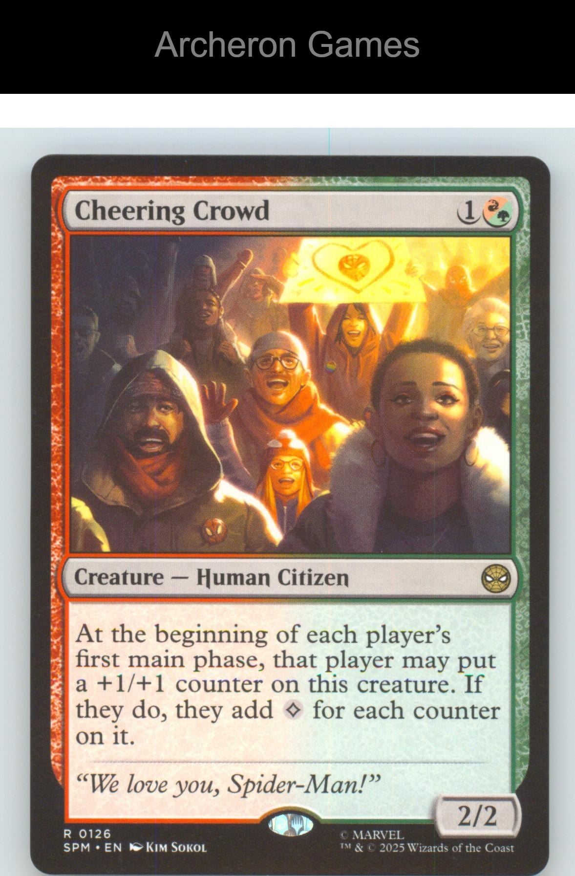 Cheering Crowd SPM 126 R MTG Card NM/EX+
