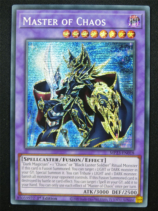 Master of Chaos MP23 Secret Rare - 1st ed Yugioh Card #4IY