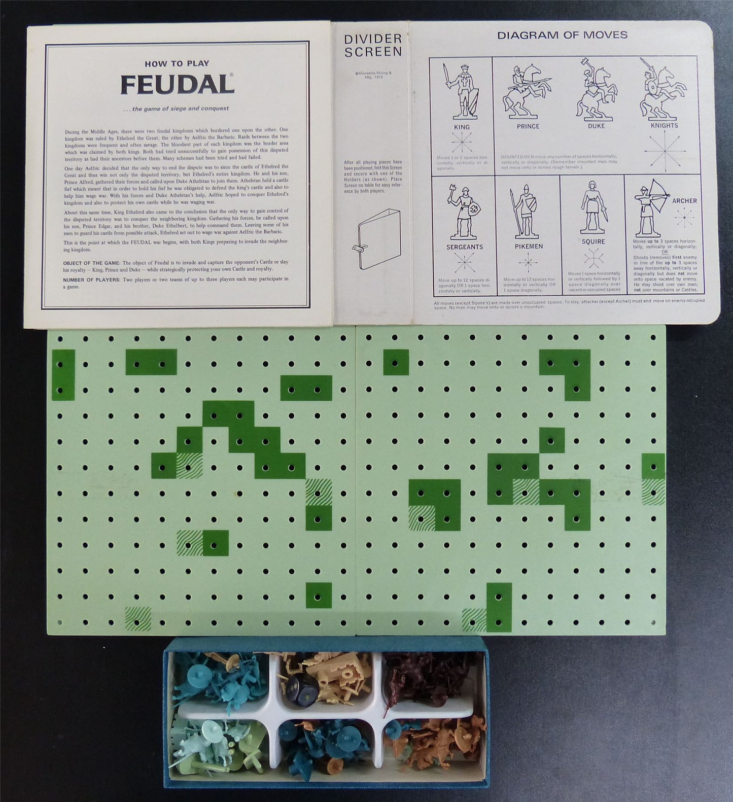 Feudal The Game of Siege and Conquest Boardgame Classic #273