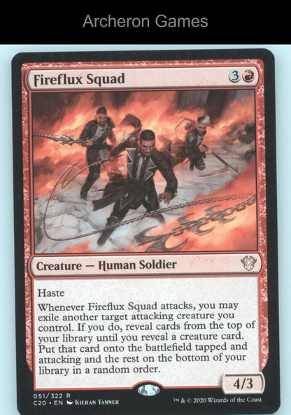 Fireflux Squad 51 R MTG Card Commander 2020