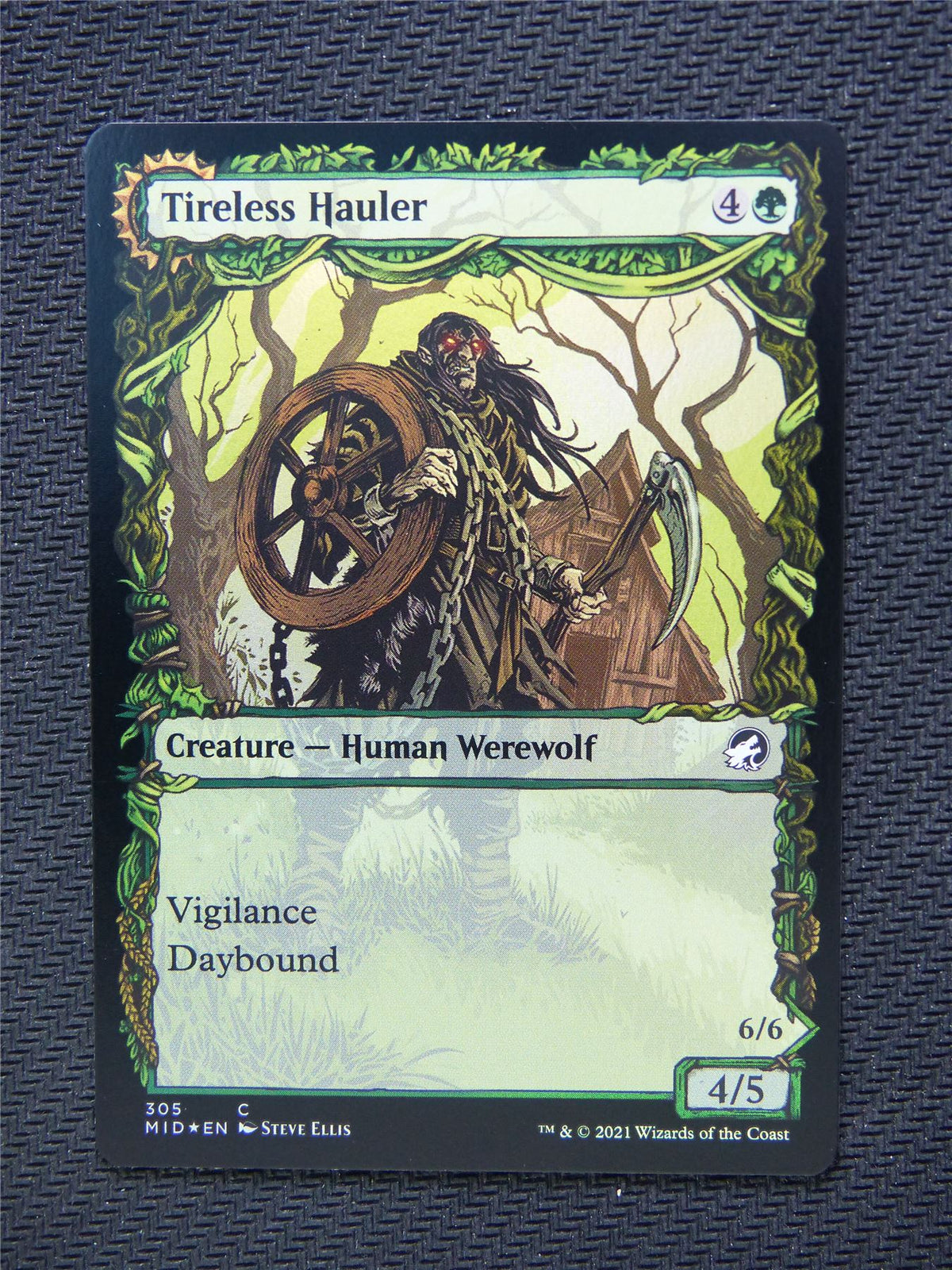 Tireless Hauler Dire Strain Brawler Foil  Showcase - Innistrad - Mtg Card #3LV
