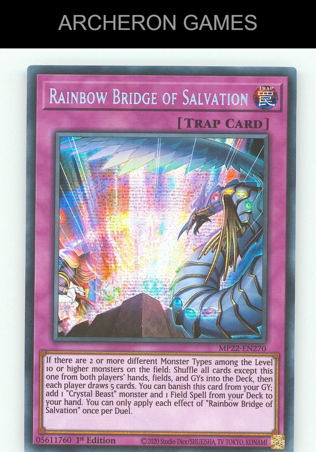 Rainbow Bridge of Salvation SEC YUGIOH Card