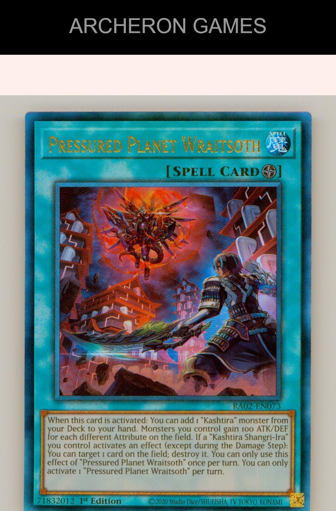 Pressured Planet Wraitsoth (PCR) YUGIOH Card 1st Edition