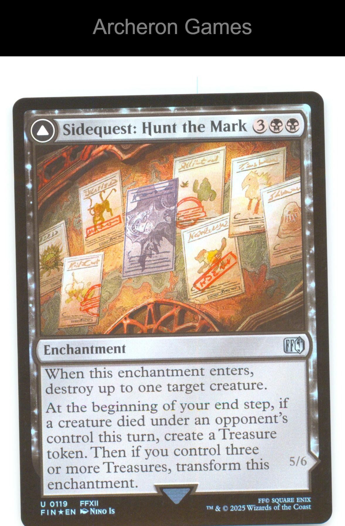 Sidequest: Hunt the Mark FIN 119 UC MTG Card NM/EX+ Foil