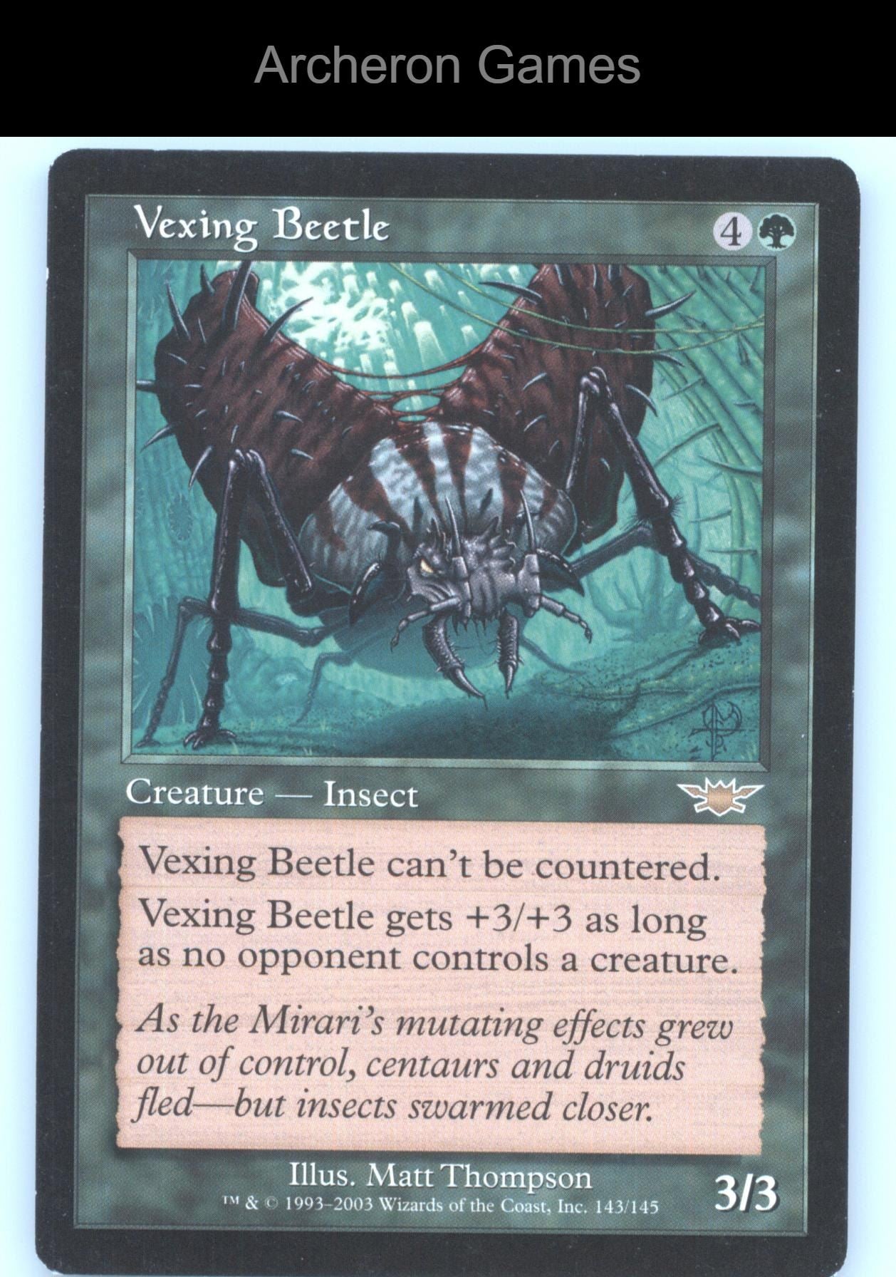 Vexing Beetle 143 R MTG Card Legions