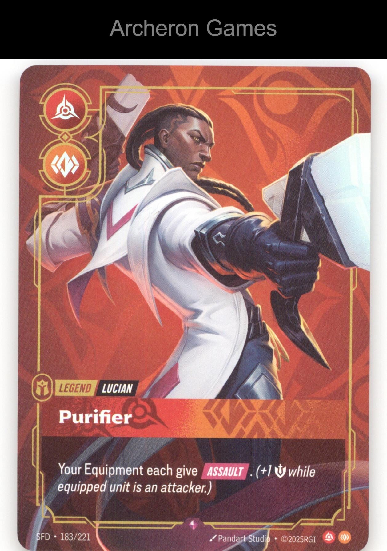 Lucian - Purifier SFD 183/221 R  Card Spiritforged