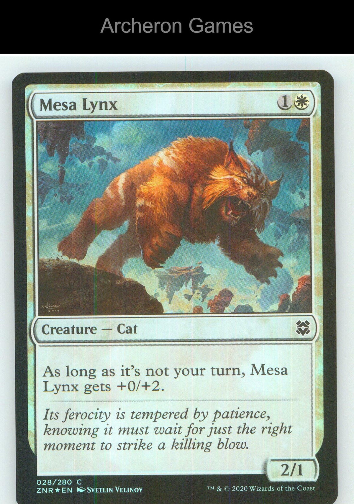 Mesa Lynx ZNR 28 C MTG Card NM/EX+ Foil