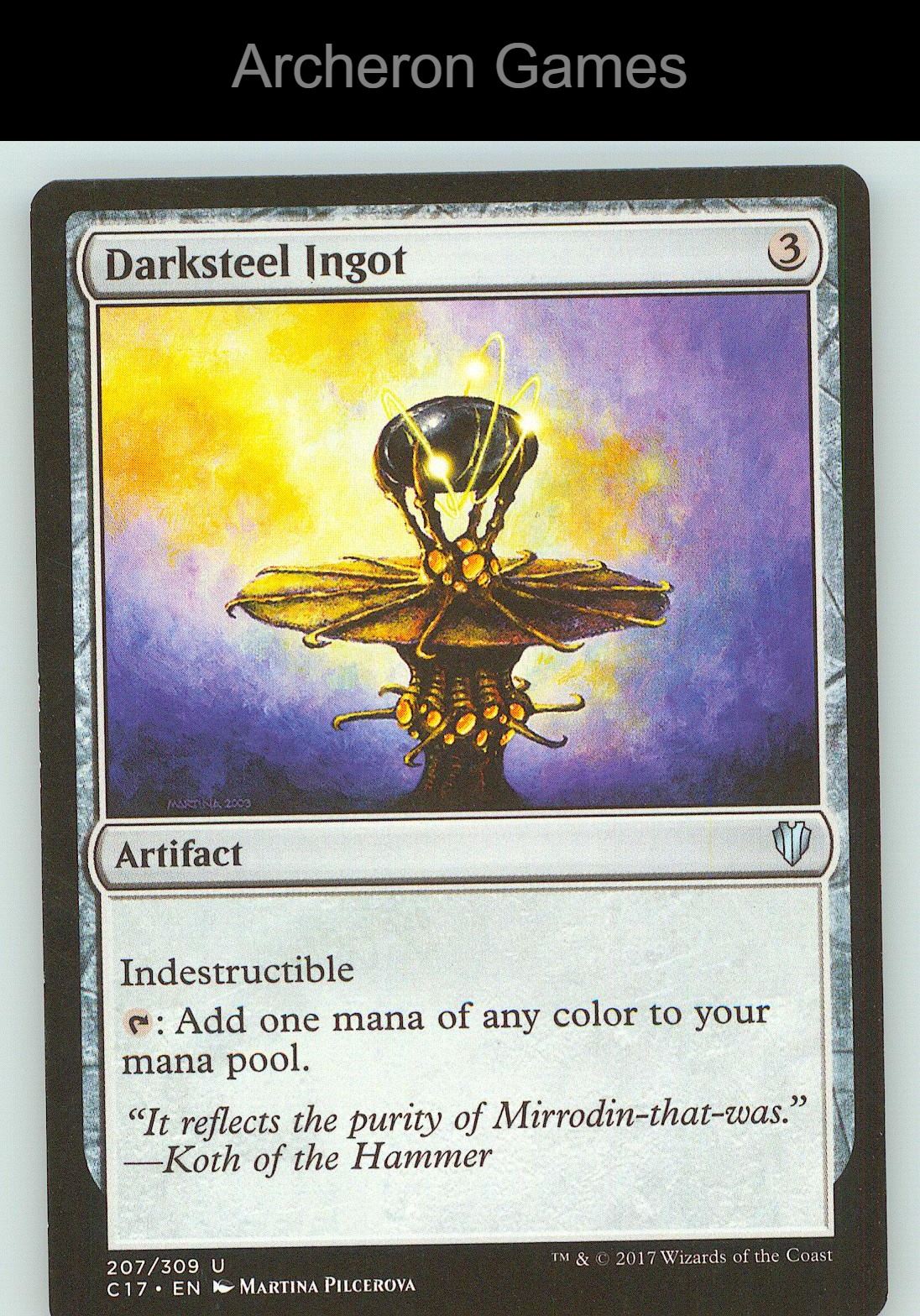 Darksteel Ingot C17 207 UC MTG Card NM/EX+
